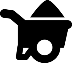 Loaded Trolly Laser Cut Svg File, Free Vectors File